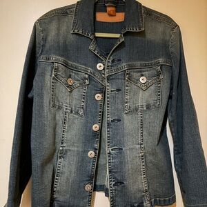 Christopher Blue Faded Indigo Denim Jean Jacket